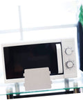 Microwave Oven Mica Sheets 10 Pack Cuttable Waveguide Cover Heat Insulation Boards in front of a microwave for repair