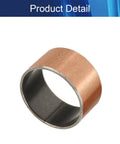 1 Piece Carbon Steel Bronze Sleeve Bearing 25Mm Inner Diameter 28Mm Outer Diameter 15Mm Long Oilless Plain Bushing for Motors, detailed view.