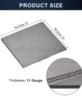 3x3 Inch 11 Gauge Mild Steel Welding Plate Set For MIG TIG ARC Gas Stick Practice And Training Pro Grade 12 Piece Kit Closeup