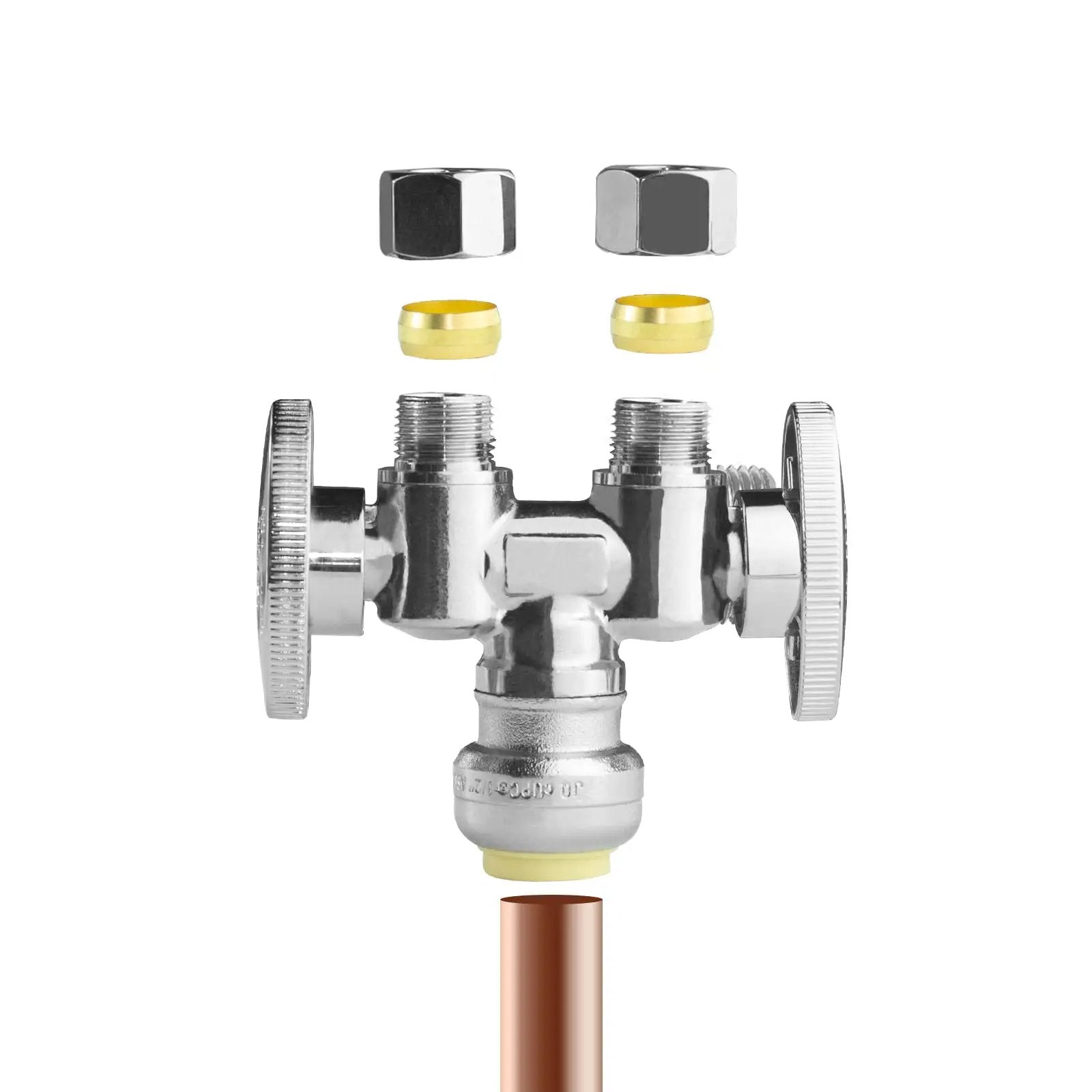 Push Fit OD Compression Stop Valve - Easy Install