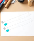 20 Pack Long Needle Threaders For Sewing And Embroidery, No Fuss Easy To Use Quick Threading Tools With Stable Construction, Stainless Steel And Plastic Heads, Perfect For Crafts, DIY Sewing, Quilting, And Hobby Projects, on craft table