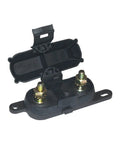 Beefy Fuse Block With Cover For Bolt In AMG Fuses, 500 Amp Rating, Accepts 8 AWG Up To One Zero AWG Wire, Durable Impact Resistant Base, Elastomer Cover For Full Wiring Access, Sold Individually