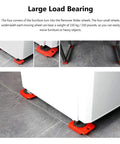 Haul Heavy Gear With Ease Use This Durable Furniture Lifter Tool Set Featuring Smooth Gliding Wheels and Sliders to Move heavy furniture with red roller supports.