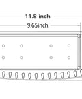 Diagram of 90 Degree Boat Track Tool Holder Marine Caddy dimensions for Versatrack Lund Lowe and Verstrack Systems Cockpit Organizer