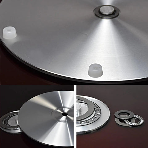 10mm Tempered Glass Lazy Susan For Round Dining Table 100 Cm Diameter Transparent Rotating Serving Tray components detail