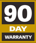 90 day warranty badge for High Speed Steel Planer Knives For 15S Planer Spiral Replacement Blades Kit 3 Pack HSS Cutters.