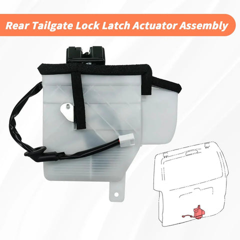 Toyota 4Runner Rear Tailgate Lock Latch Actuator Assembly Replacement for 2003-2009 SR5 4.0L 4.7L Models shown in packaging