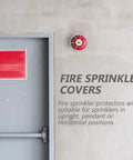 Lockdown Fire Sprinkler Head Guard Cover Badass Heavy Duty Stainless Steel Protector Cage For Warehouse Basement Garage Home Gym 7 X 2.6 Inch Rust Resistant top view of sprinkler head with protection cage