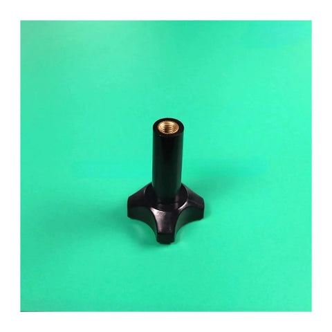 High Quality M8 Short Tightening Nut With Four Leaf Shaped Clamping Bolt Replacement Accessory Soft Serve Ice Cream Maker Heavy Duty on green background.