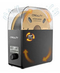 Filament Dryer Box 2.0 With Fans For 3D Printing, 1Kg Dehydrator Keeps PLA PETG ABS TPU Nylon Filaments Dry During Printing, Fast Heat Up To 65C In 15 Minutes, Insulated Material Storage Box For Reliable Prints, front view with display and heating arrows