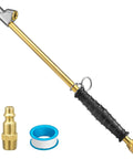 12 Inch Dual Air Chuck for Tires With 1 Quarter Inch FNPT Adapters