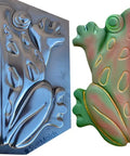 Frog Shaped Concrete Mold For DIY Garden Stepping Stone Pathway Durable ABS Plastic Reusable 14.5 Inch By 13.15 Inch By 1.7 Inch