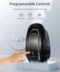 Smart Humidifier For Large Bedroom 5.6L Whisper Quiet Ultrasonic Cool Mist With Humidity Sensor And Timer, control settings shown