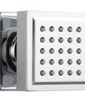 Lumicoat Chrome Shower Spray Jet And Body Jet With 30 Degree Adjustable Spray Touch Clean Nozzles, sleek square design.
