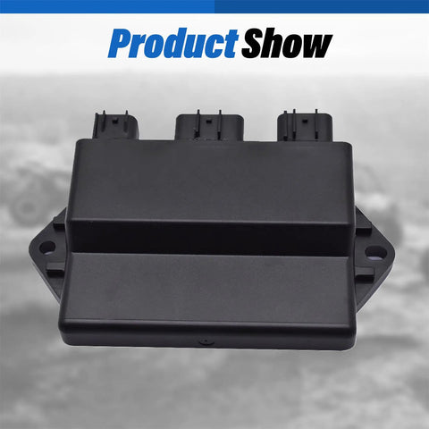 Front view of CDI Box Replacement For 450 ATV YFM450 2004 2008 5ND-85540-10-00 Direct Fit Easy Install 3 Plug 18 Pin CDI Module