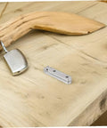 12 Pack Zinc Alloy Box Hinges For Jewelry Boxes And Small Wooden Cabinets NUOBESTY Hinges shown on wood surface