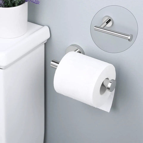 Stainless Steel Toilet Paper Holder Wall Mount Dope Rustproof SUS 304 Polished Finish Paper Towel Dispenser next to toilet