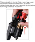 Using Five Shot Revolver Speed Loader For 38 Special And 357 Magnum Quick Reload Block with LR1 loader on revolver cylinder