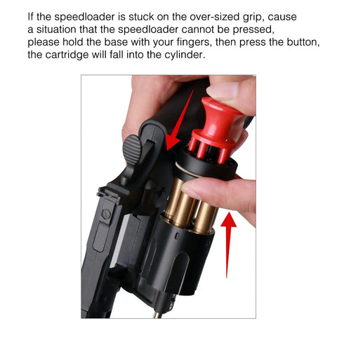Using Five Shot Revolver Speed Loader For 38 Special And 357 Magnum Quick Reload Block with LR1 loader on revolver cylinder