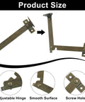 Heavy Duty Lid Support Hinges 180 Degree Rotatable With Screws For Doors Windows And Storage Boxes Built Tough For Chests Cabinets