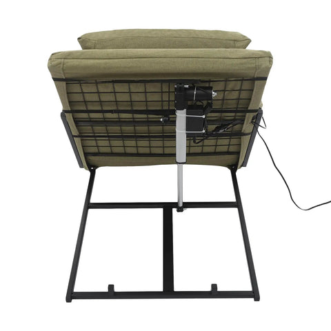 Heavy Duty Electric Bed Lift Backrest With 660 Lbs Capacity Sit Up Chair For Elderly And Disabled Patients features back view and quiet motor.