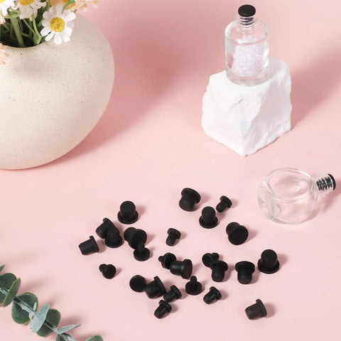 50 Piece Silicone Rubber Hole Plug Kit With 5 Sizes 4mm 5.5mm 7.5mm 8.3mm 9.5mm T Shaped Plugs High Temp Waterproof Sealing