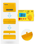EM480B Audio Impedance Tester With Digital LCD Display Insulation Resistance Megohmmeter showing packaging and parts