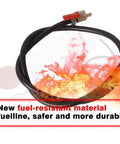 Motorcycle Auxiliary Fuel Tank 500ml With Vent For Small Engine Work And Carburetor Tuning fuel line in flames illustration