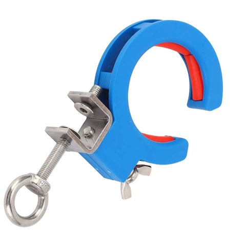 Cable Tray Roller 65mm Clamp Adjustable Wire Pulling Pulley For Inside Outside Corner Use Blue With Easy Install And Tension Control Stable Guide Roller Delivers Smooth Wire Runs, blue 65mm nylon roller with stainless clamp