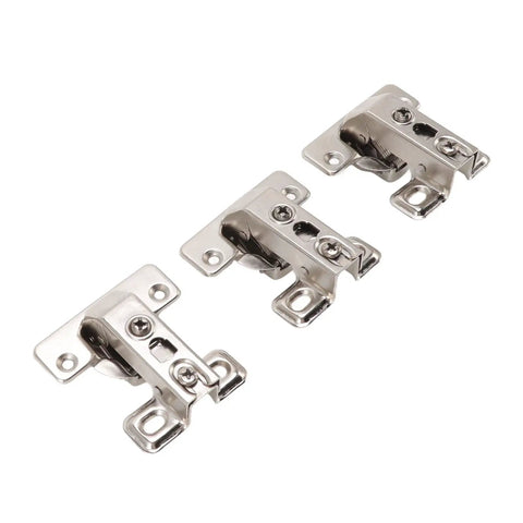 3 Pack Folding Hinges Zinc Alloy 180 Degree Hinge Set With Durable Plating for Cabinets, Wardrobes, Doors, and Tables