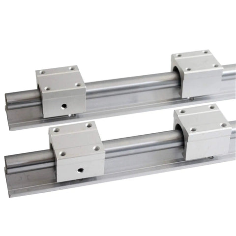 Top Notch Sbr16 Linear Guide Rail 16mm Fully Supported 650Mm With Sbr16uu Bearing Blocks on aluminum base for CNC machines.