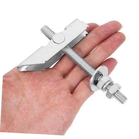12 Piece Toggle Bolt Kit For Drywall And Brick Walls With Heavy Duty Carbon Steel Anchors held in hand