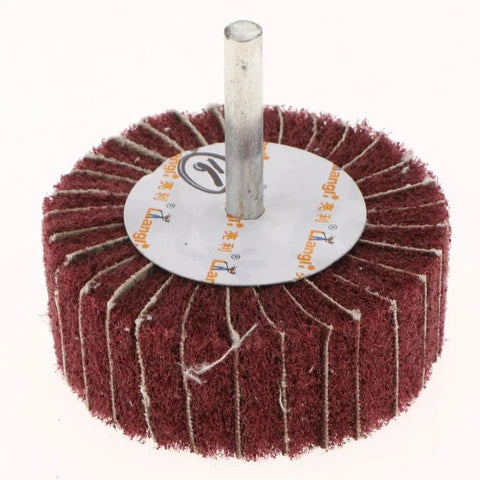 Bothyi Non Woven Polishing Wheels For Metal And Wood Deburring 60 X 25 X 6mm Red Grinding Discs for cleaning tasks.