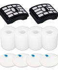Replacement Vacuum Filters Kit For Lift Away Rotator NV Series Cleaners, 2 post filters, 4 foam and felt filters, Part XFF500 XHF500