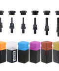 Assorted 6 Piece SAE Rivet Nut Gun Mandrel Kit With Nose Pieces For 6-32 8-32 10-24 1-4-20 5-16-18 3-8-16 Riveter Tips Spare Parts