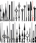 Various clock hands for DIY Quartz Clock Movement With Illuminated Hands For Wall Clock Restoration And Repair