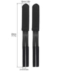 One Pair Velcro Bike Straps For Pedals, Nylon Foot Binding Straps For Cycling, Universal Fit; dimensions shown in image.