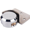 Hidden Shackle Van Door Lock System With Built Tough Heavy Duty Steel Padlock and Hasp Set, showing 73mm steel padlock and hasp.