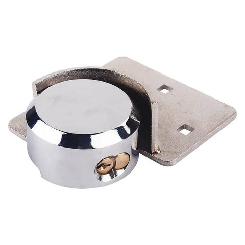 Hidden Shackle Van Door Lock System With Built Tough Heavy Duty Steel Padlock and Hasp Set, showing 73mm steel padlock and hasp.