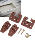 10 Pack Drawer Track Guides And Glides For Center Mount Plastic Drawer Slides Replacement Parts with screws shown