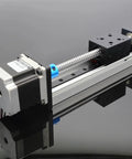 Heavy Duty Ball Screw Linear Slide Table With 30 KG Load Rating Smooth Precision Motion Stage Built Tough For Maker Rigs Straight Out The Box Complete Kit with motor and rail guide.