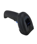 QD2590 Handheld Corded Barcode Scanner Kit for 1D, 2D, and Postal Codes, IP52 Black, side view showing handheld grip