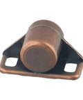 Magnetic Cabinet Door Catch Zinc Alloy Latch for kitchen furniture, red bronze finish, screws included, angle view