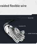 Heavy Duty 18AWG Sleeved Power Cable Extension Cord Set With 24Pin Motherboard Pcie Gpu And Cpu Connectors detailed view of braided flexible wire sections.
