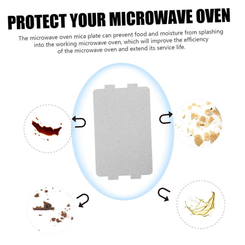 30 Pcs Oven Mica Plates And Microwave Mica Sheets Heat Insulation Covers For Microwave Reusable Accessory with food splatter