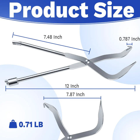 Heavy Duty Brake Spring Pliers For Drum Brakes Made From Heat Treated Carbon Steel Cuts Through Stubborn Hardware Easily, 12 inch size.