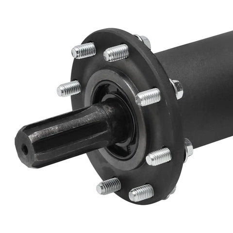 Close-up of Heavy Duty Rear Differential Axle Kit 43.3 Inch With 6T Spline Drive, 25mm Shaft, 110mm Wheel Hubs And 4 Bolt Flange.