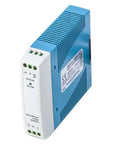Workhorse Industrial 5V 2A DIN Rail Power Supply With 10W Output, fanless blue-and-white DIN rail module