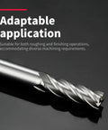 14mm 1Pc 4 Flute HSS Straight Shank End Mill Cutter Center Cutting For Slot And Keyway Milling, tool close-up