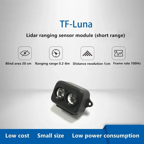 High Precision LiDAR ToF Ranging Module For DIY Projects, Ultra Accurate 0.2 To 8 Meters Range, 100 Hz Refresh Rate, UART And I2C Interfaces